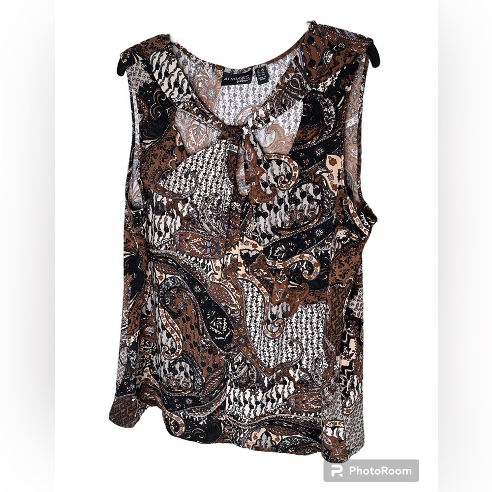 Attitudes by Renee Twist Keyhole Neck Tank